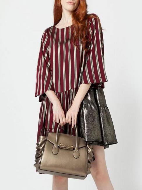 LIKO M Bolso con bandolera bronce - Bolsos Mujer