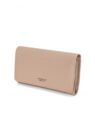TOSCA BLU BASIC Cartera grande de piel con solapa barro - Carteras Mujer - 4