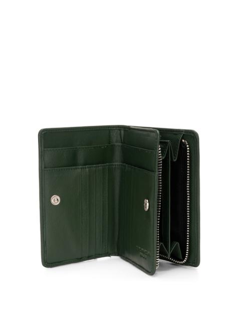BASIC Cartera mediana de piel verde - Carteras Mujer