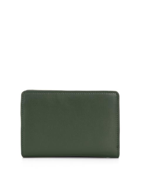 BASIC Cartera mediana de piel verde - Carteras Mujer