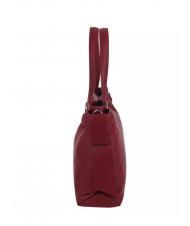 TOSCA BLU SOTTOBOSCO Bolso bandolera en piel con bandolera rojo oscuro - Bolsos Mujer - 3