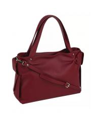 TOSCA BLU SOTTOBOSCO Bolso bandolera en piel con bandolera rojo oscuro - Bolsos Mujer - 4