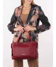 TOSCA BLU SOTTOBOSCO Bolso bandolera en piel con bandolera rojo oscuro - Bolsos Mujer - 6