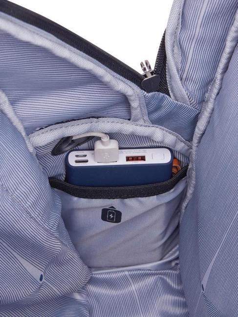 PARVIS PLUS Mochila impermeable con dos compartimentos, porta pc de 15,6" GRIS - Mochilas para portátil