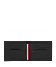 TOMMY HILFIGER TH COMMUTER Billetera de cuero negro - Carteras Hombre - 2