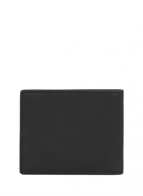 TH COMMUTER Billetera de cuero negro - Carteras Hombre