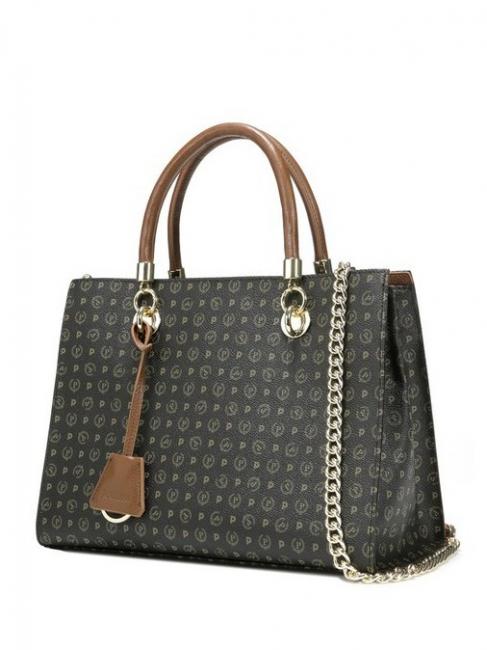 Heritage Classic Malet&iacute;n de mano, con bandolera negro marr&oacute;n - Bolsos Mujer