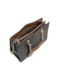 POLLINI Heritage Classic Malet&iacute;n de mano, con bandolera negro marr&oacute;n - Bolsos Mujer - 3