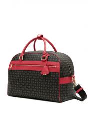 POLLINI HERITAGE TRAVEL Bolsa de viaje con bandolera laca negra - Bolsas de viaje - 2