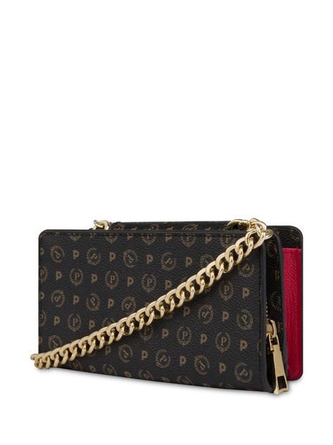 HERITAGE CLASSIC Clutch con bandolera laca negra - Bolsos Mujer