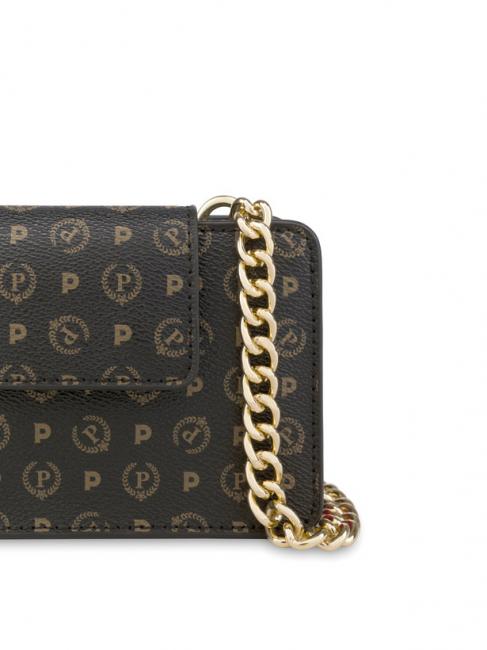 HERITAGE CLASSIC Clutch con bandolera laca negra - Bolsos Mujer