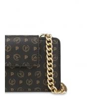 POLLINI HERITAGE CLASSIC Clutch con bandolera laca negra - Bolsos Mujer - 4