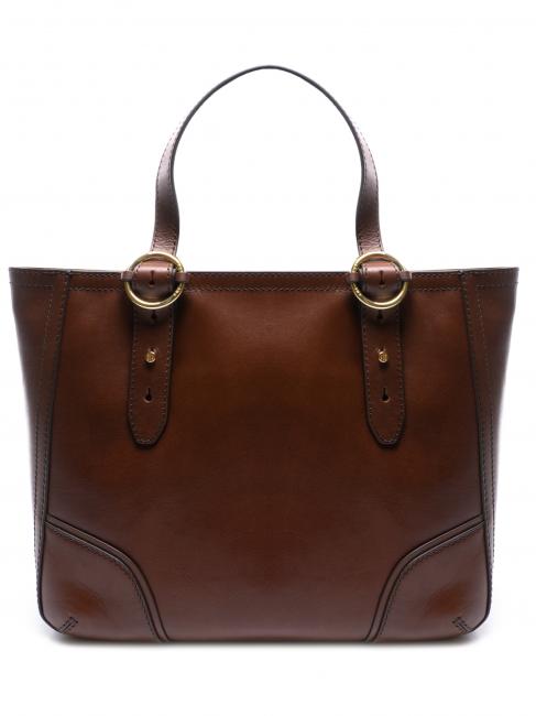 MATILDE Bolso de compras de cuero BROWN - Bolsos Mujer