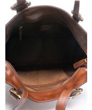 THE BRIDGE MATILDE Bolso de compras de cuero BROWN - Bolsos Mujer - 5