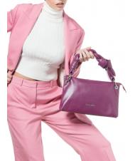 BRACCIALINI CHARLIZE Bolso bandolera en piel ciruela pasa - Bolsos Mujer - 4