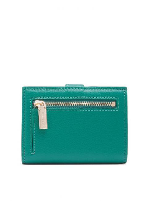 EASY POCKET Cartera de piel con textura Pasto verde - Carteras Mujer