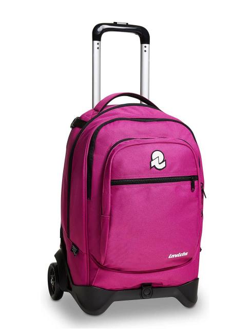 NEW WAY NEW PLUG Plain Mochila trolley, desmontable fiesta fucsia - Mochilas con ruedas