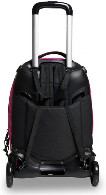 NEW WAY NEW PLUG Plain Mochila trolley, desmontable fiesta fucsia - Mochilas con ruedas