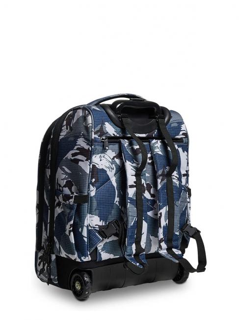 NEW WAY NEW BUMP Fantasy Mochila con ruedas 2 en 1 camuflaje militar azul - Mochilas con ruedas