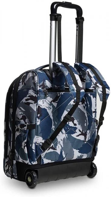 NEW WAY NEW BUMP Fantasy Mochila con ruedas 2 en 1 camuflaje militar azul - Mochilas con ruedas