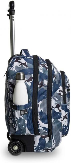 NEW WAY NEW BUMP Fantasy Mochila con ruedas 2 en 1 camuflaje militar azul - Mochilas con ruedas