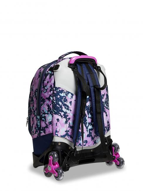 DRAWINGPIN GIRL JACK Mochila con trolley desmontable, ruedas triples Bluedeep - Mochilas con ruedas
