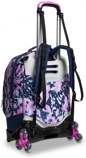 DRAWINGPIN GIRL JACK Mochila con trolley desmontable, ruedas triples Bluedeep - Mochilas con ruedas