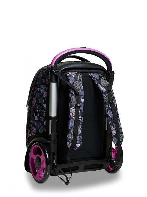 7.1 TYRE Patchyheart Girl Mochila Trolley Desmontable negro - Mochilas con ruedas