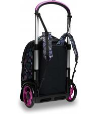 SEVEN 7.1 TYRE Patchyheart Girl Mochila Trolley Desmontable negro - Mochilas con ruedas - 5
