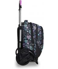 SEVEN 7.1 TYRE Patchyheart Girl Mochila Trolley Desmontable negro - Mochilas con ruedas - 8