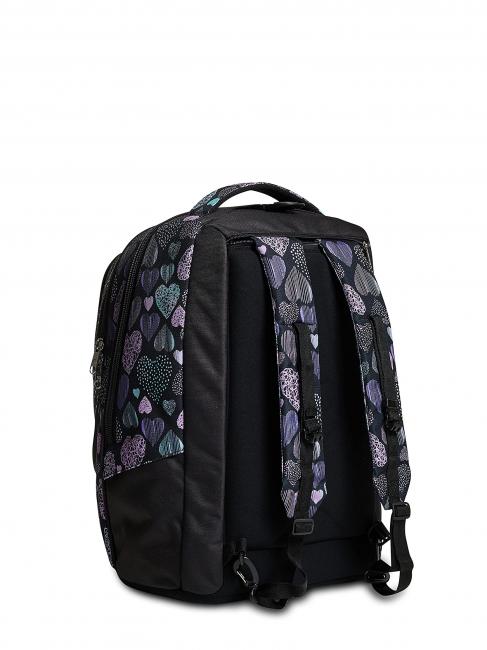 7.1 TYRE Patchyheart Girl Mochila Trolley Desmontable negro - Mochilas con ruedas