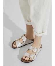 BIRKENSTOCK ARIZONA BIG BUCKLE Sandalia zapatilla elegante blanco perla - Zapatos Mujer - 7