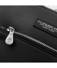 SPALDING TOURIST Bolso de cuero negro - Bandoleras Hombre - 4