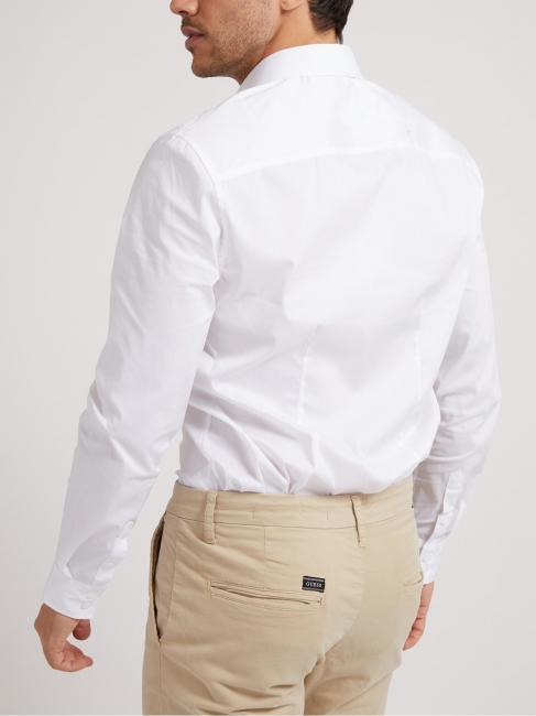 CORE  Camisa de algodón elástico purwhite - Camisas de hombre