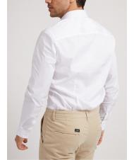 GUESS CORE  Camisa de algodón elástico purwhite - Camisas de hombre - 2