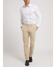 GUESS CORE  Camisa de algodón elástico purwhite - Camisas de hombre - 4
