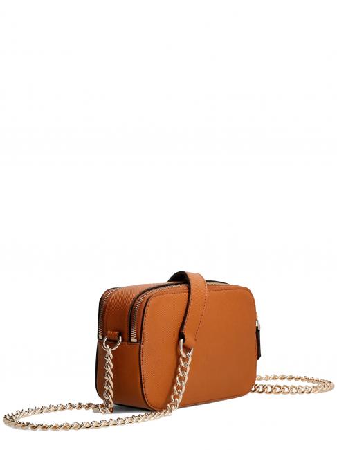 NOELLE Mini bolso para c&aacute;mara con bandolera co&ntilde;ac ligero - Bolsos Mujer