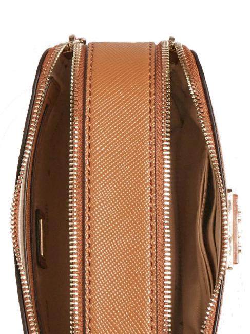 NOELLE Mini bolso para c&aacute;mara con bandolera co&ntilde;ac ligero - Bolsos Mujer