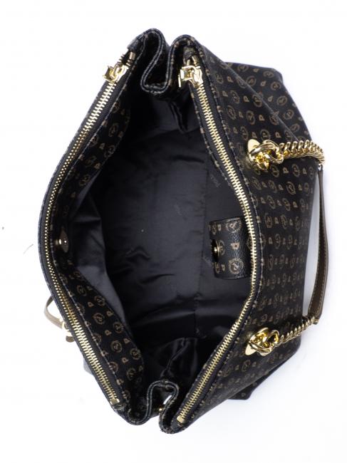 HERITAGE  Bolso con bandolera bronce negro - Bolsos Mujer