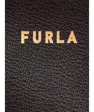 FURLA DORIS L Bolso tote de suave piel de becerro doble avion negro - Bolsos Mujer - 4