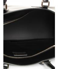 FURLA DORIS L Bolso tote de suave piel de becerro doble avion negro - Bolsos Mujer - 5