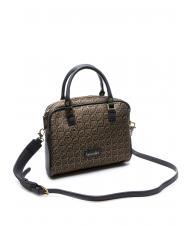 BRACCIALINI MONOGRAM Bolso satchel en tejido jacquard - Bolsos Mujer