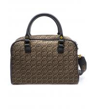 BRACCIALINI MONOGRAM Bolso satchel en tejido jacquard clásico - Bolsos Mujer - 4