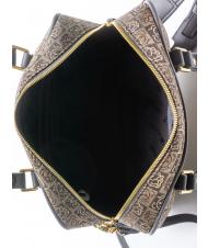 BRACCIALINI MONOGRAM Bolso satchel en tejido jacquard clásico - Bolsos Mujer - 5