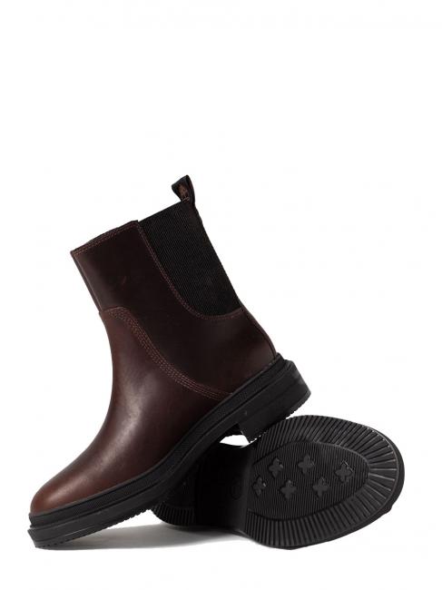 LISBON LANE Chelsea Botines de piel avellana - Zapatos Mujer