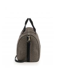 BORBONESE ECO LINE  Bolso mediano con bandolera OP / NATURAL / NEGRO - Bolsas de viaje - 3