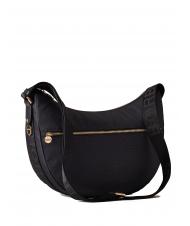 BORBONESE BORBONESO Bolso de hombro LUNA en tejido jet op negro oscuro - Bolsos Mujer - 2