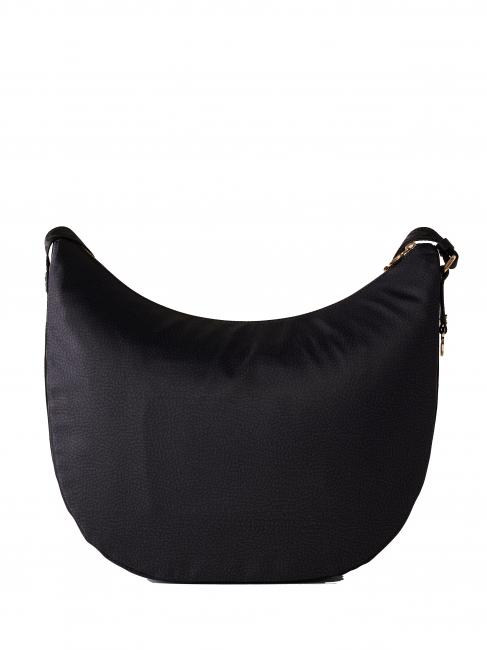 BORBONESO Bolso LUNA Hobo, mediano negro oscuro - Bolsos Mujer
