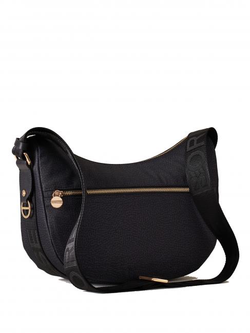 BORBONESO Bolso LUNA Hobo, Pequeño negro oscuro - Bolsos Mujer