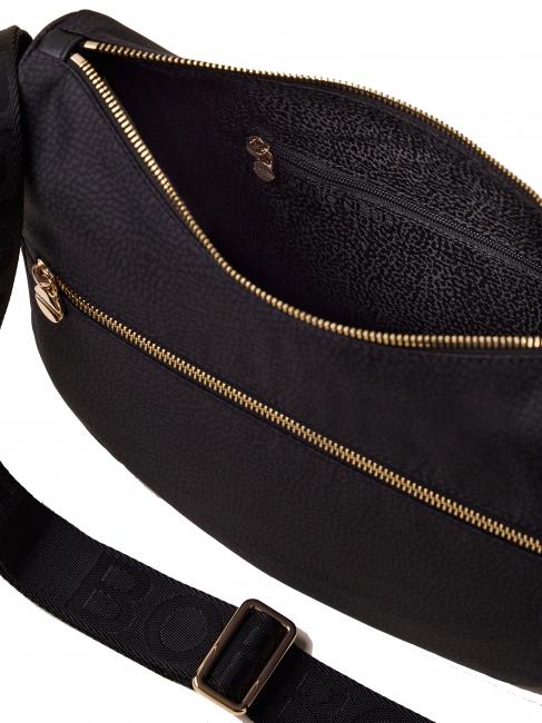 BORBONESO Bolso LUNA Hobo, Pequeño negro oscuro - Bolsos Mujer